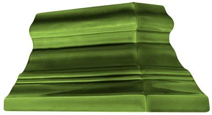 Szecessziós sima 90° párkány sarok balos