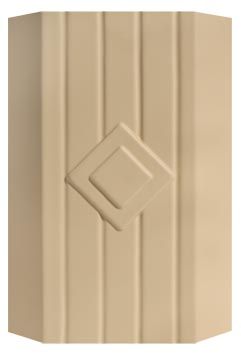 90° Kétszertört (2x135°)vonalas dekor sarok kockával