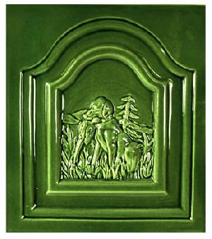 Kutyás kapus csempe