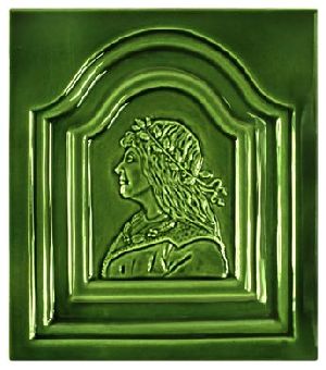 Mátyás királyos kapus csempe