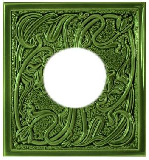 Búzavirágos szecessziós tisztító csempe