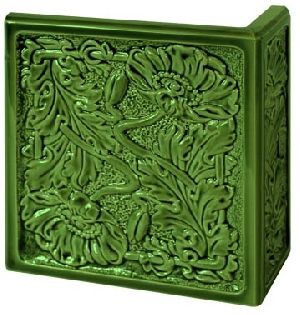 Pipacsos szecessziós 90° sarok