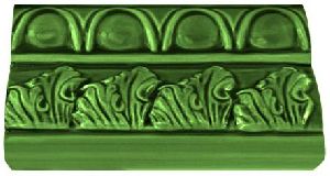 Szecessziós leveles párkány egyenes