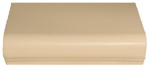 Szűk kerek párkány egyenes